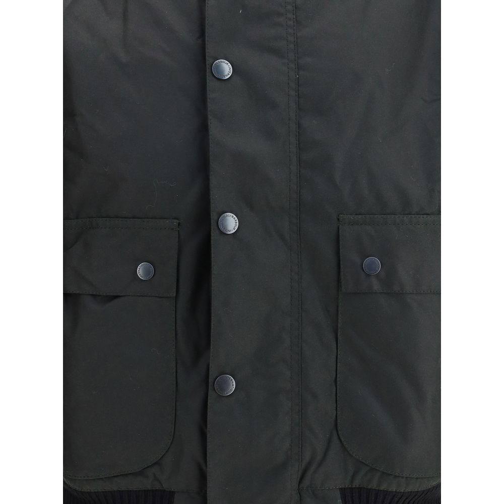 Black Cotton Shell Jacket