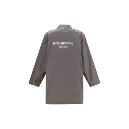 Brown Polyester Trench Coat