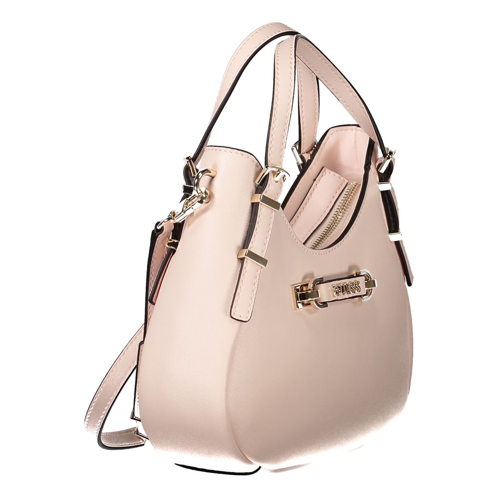 Pink Polyethylene Handbag