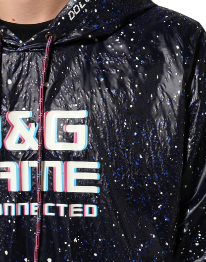 Blue D&G Game Hooded Men Sweatshirt Sweater