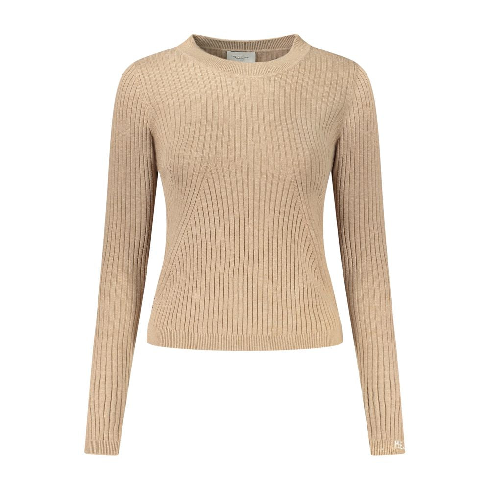 Beige Cotton Sweater