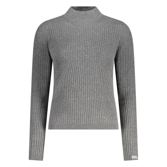 Gray Cotton Women Sweater