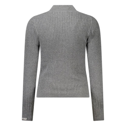 Gray Cotton Women Sweater