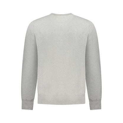 Gray Cotton Men's Sweater