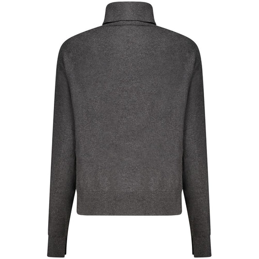 Black Cotton Women Sweater