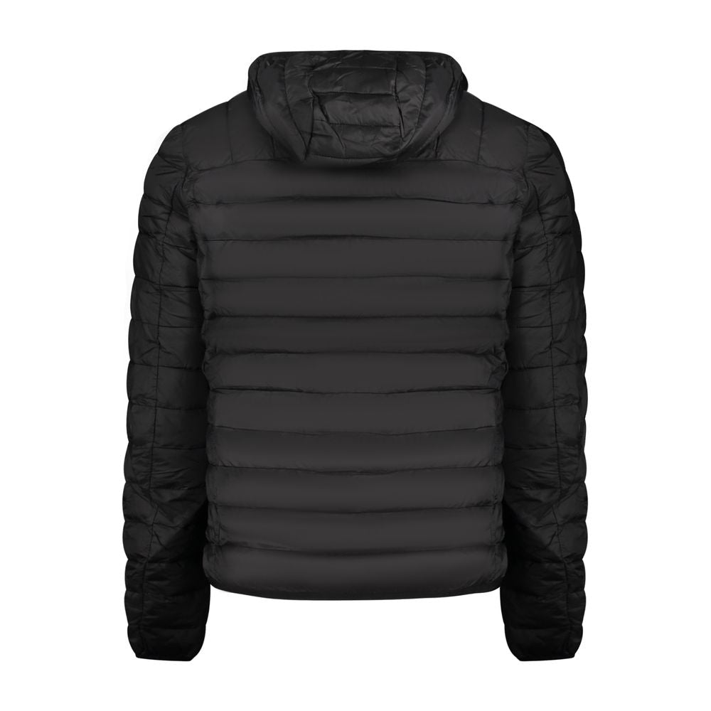 Black Polyester Men Jacket