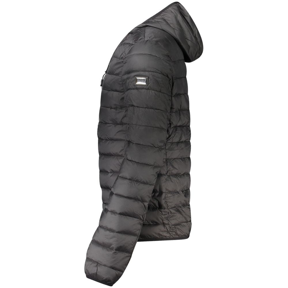 Black Polyester Jackets & Coat