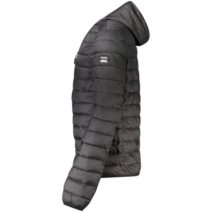 Black Polyester Jackets & Coat