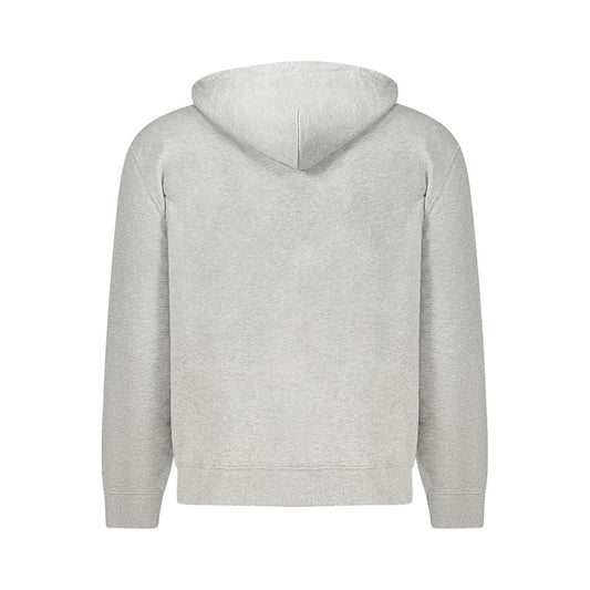 Gray Cotton Mens Hooded Sweater