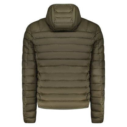 Green Polyester Men Jacket