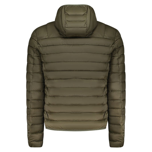Green Polyester Men Jacket