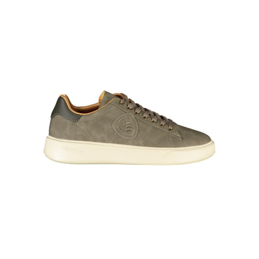Gray Polyester Men Sneaker
