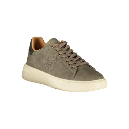 Gray Polyester Men Sneaker