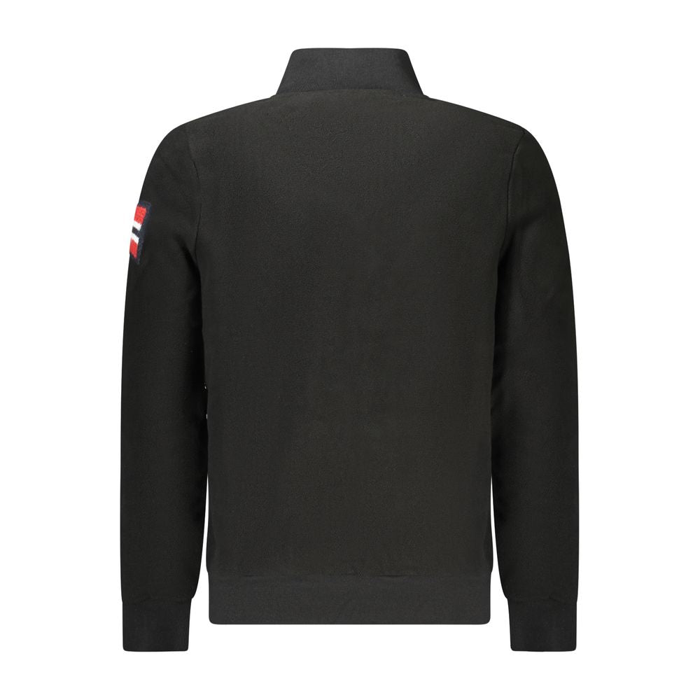 Black Polyester Sweatshirt