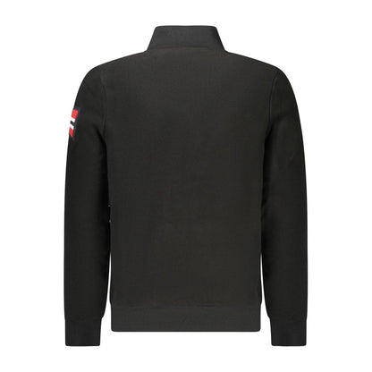 Black Polyester Sweatshirt