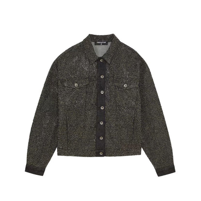 Black Cotton Jackets & Coat