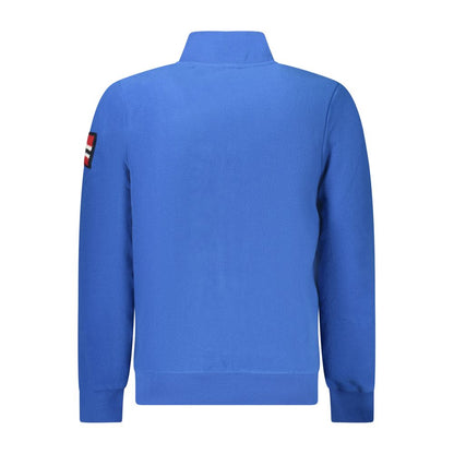 Blue Polyester Sweatshirt