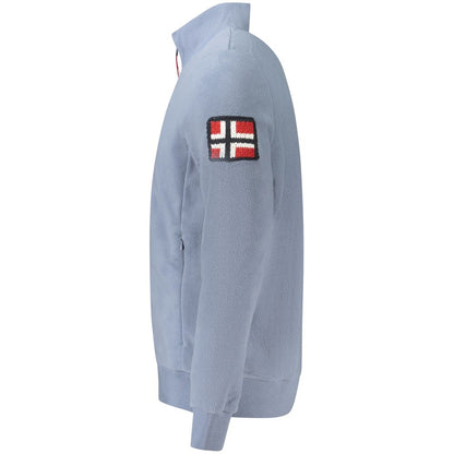 Blue Polyester Sweatshirt