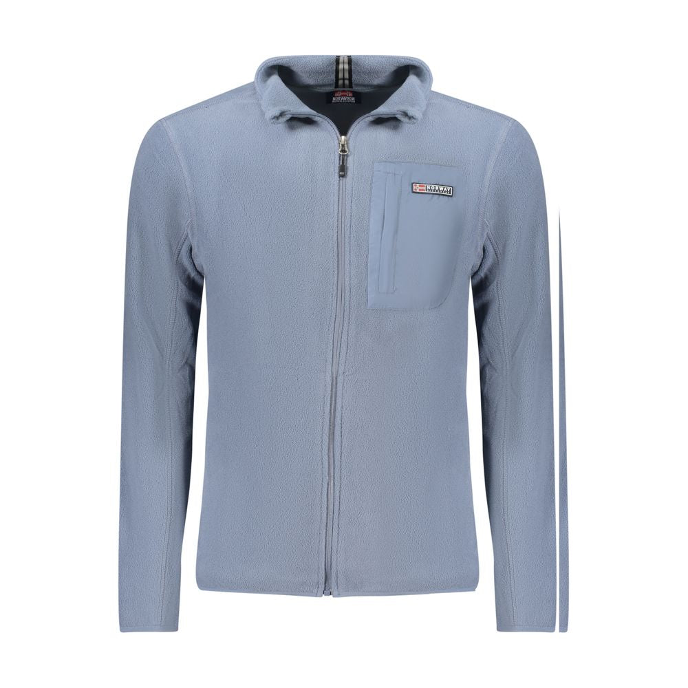 Blue Polyester Sweatshirt