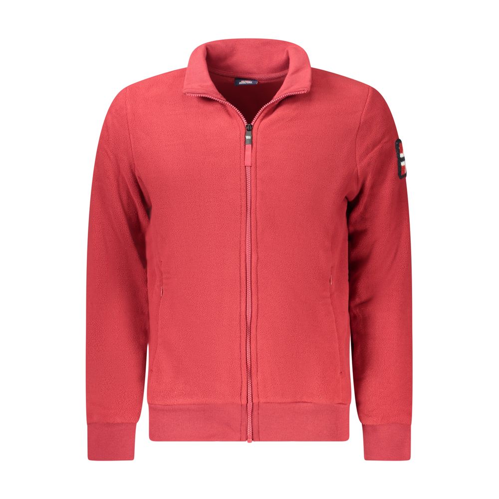 Red Polyester Sweatshirt