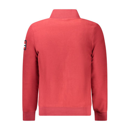 Red Polyester Sweatshirt