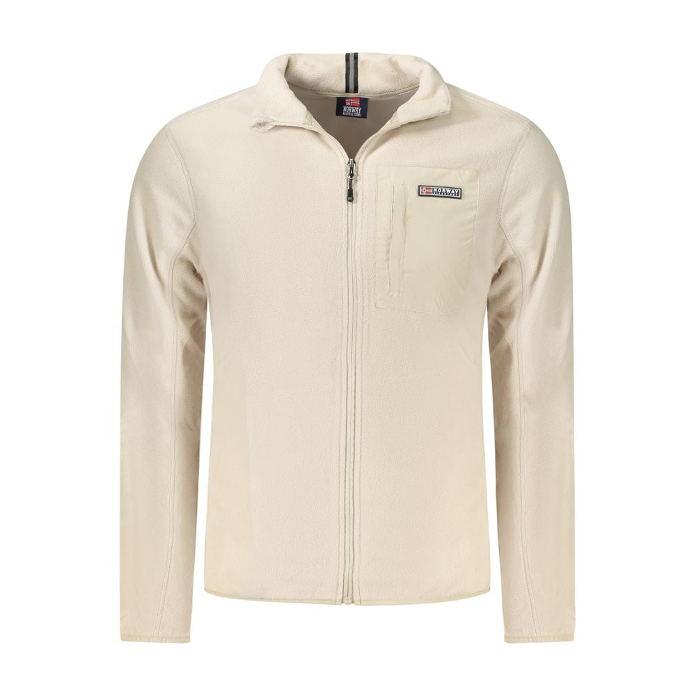 Beige Polyester Sweatshirt