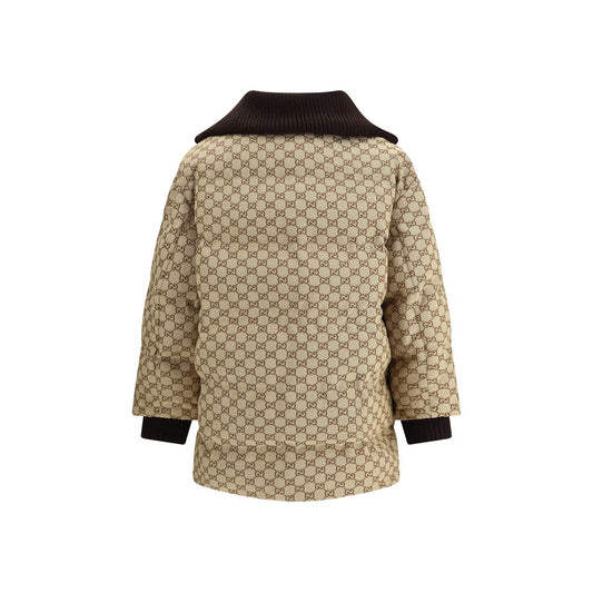 Beige Cotton Bomber