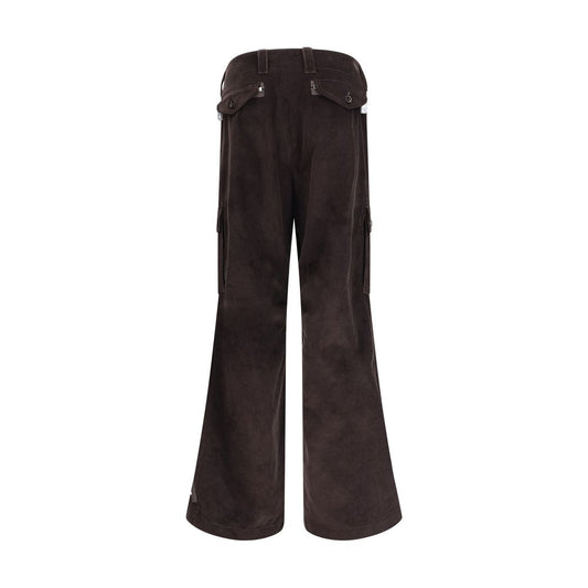 Brown Cotton Cargo Pants