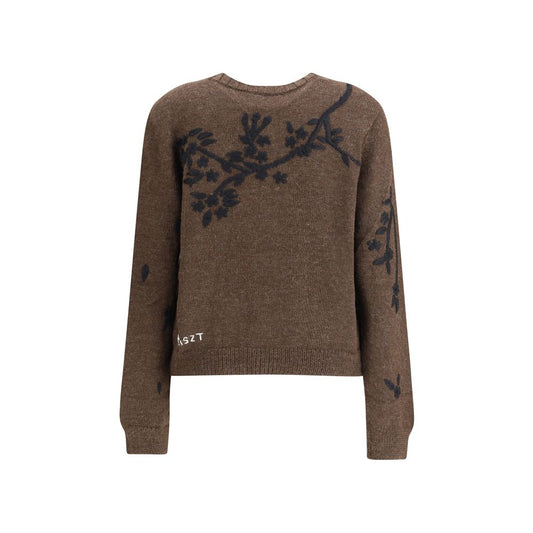 Brown Alpaca Vicugna Pacos Cardigan