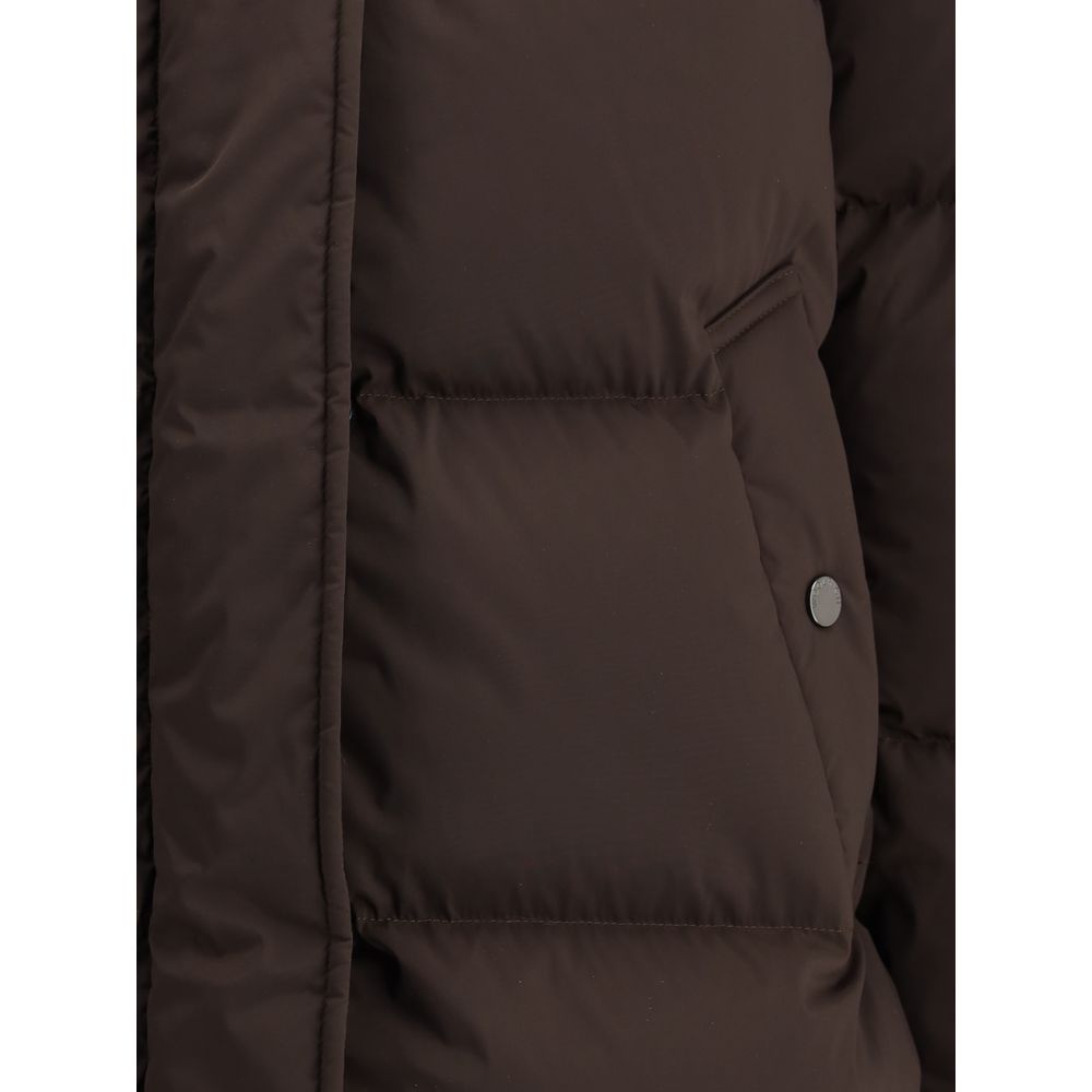 Brown Goose Down Parka