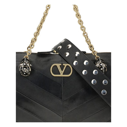 Black Calf Leather Bos Taurus Shoulder Bag