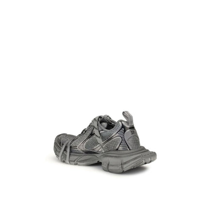 Gray Polyurethane Chunky Sneakers