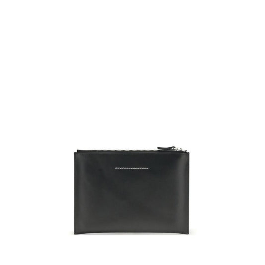 Black Calf Leather Bos Taurus Clutch Bag