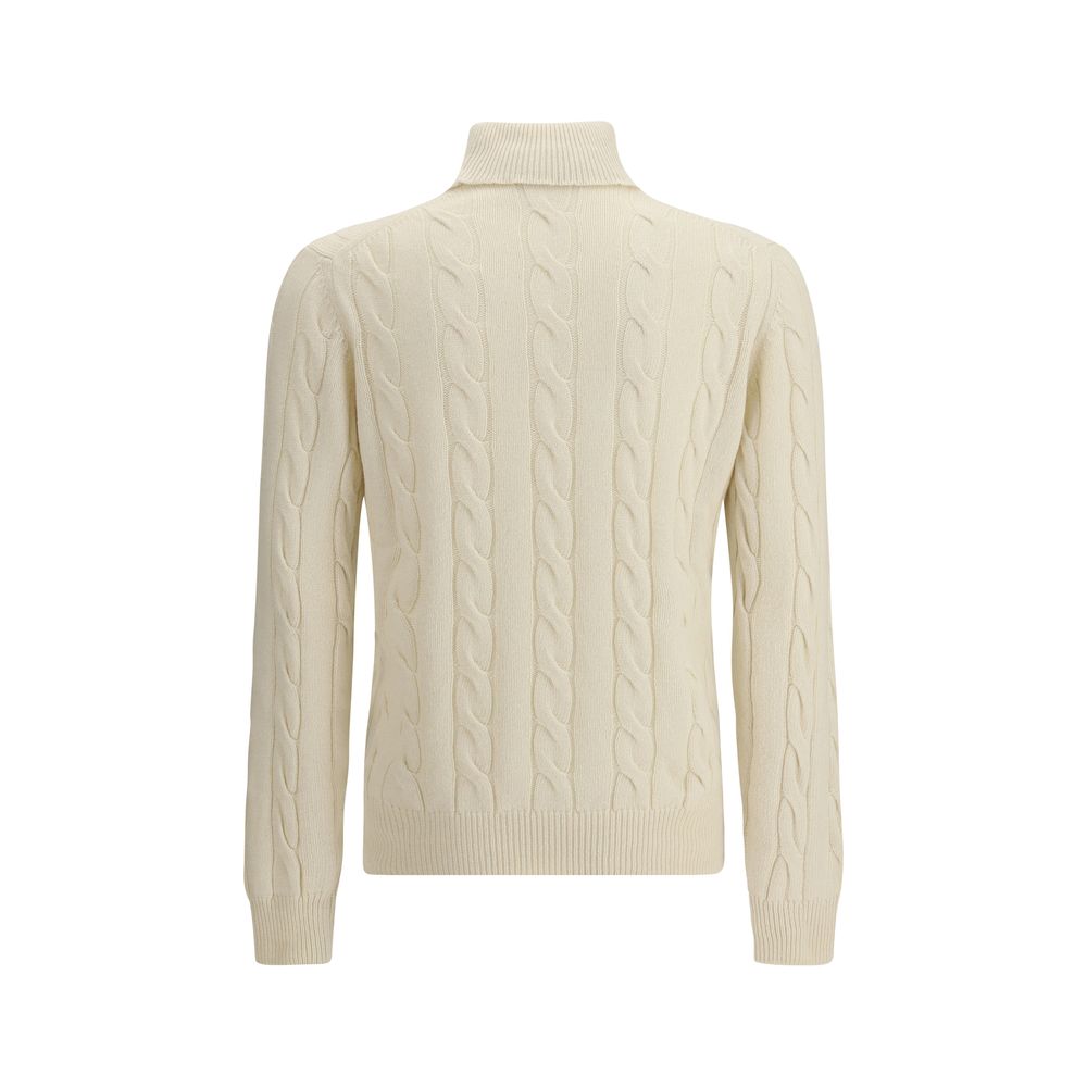 White Cashmere Turtleneck