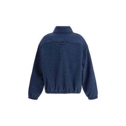Blue Fleece Wool Sweatshirt