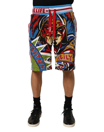 Multicolor Captain Sicily Men Bermuda Shorts