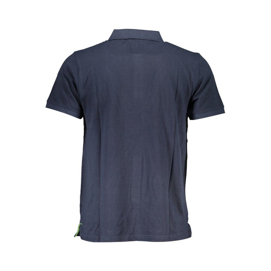 Blue Cotton Polo Shirt