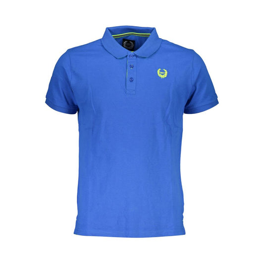 Blue Cotton Polo Shirt