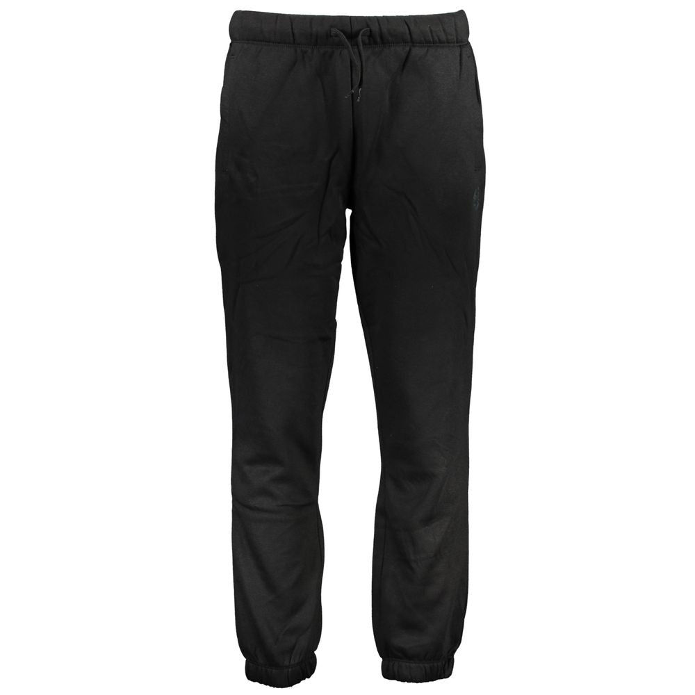 Black Polyester Men's Sweatpants