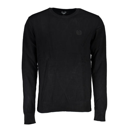 Black Viscose Men's Sweater