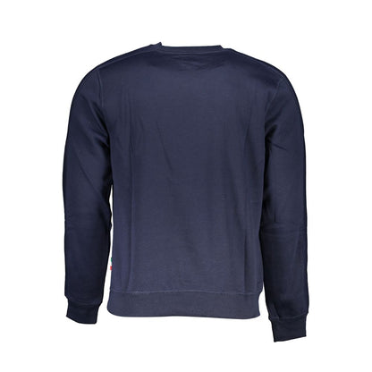 Blue Polyester Men's Sweatshirt