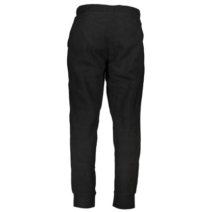 Black Polyester Men's Sweatpants