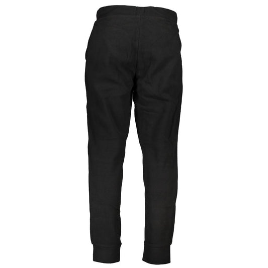 Black Polyester Men's Sweatpants