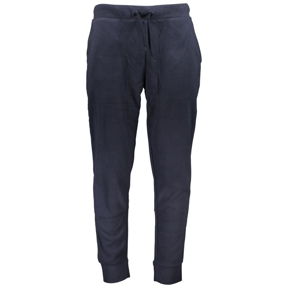 Blue Polyester Men's Sweatpant