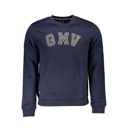 Blue Polyester Men's Sweatshirt