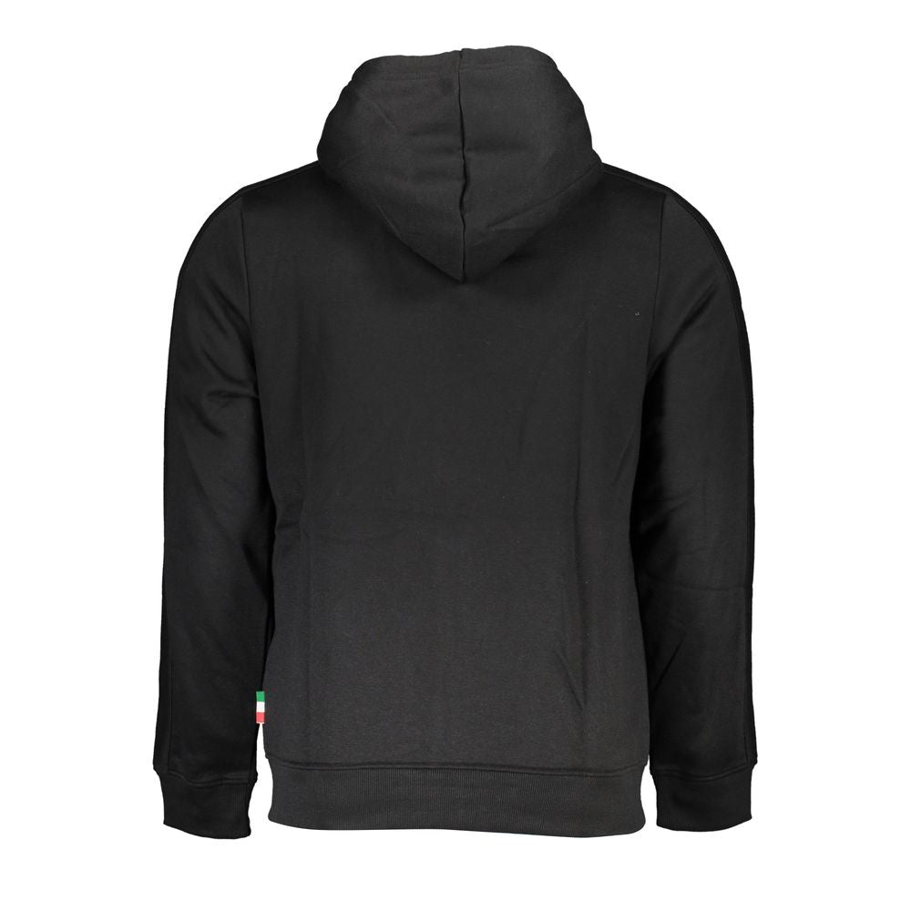 Black Polyester Men's Sweatshirt