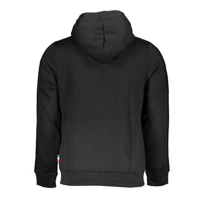 Black Polyester Men's Sweatshirt