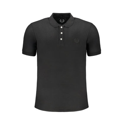 Black Cotton Polo Shirt