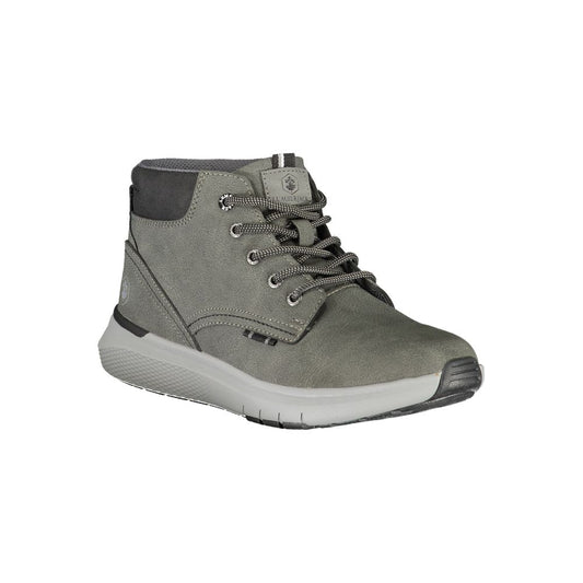 Grigio Polyester Men Sneaker