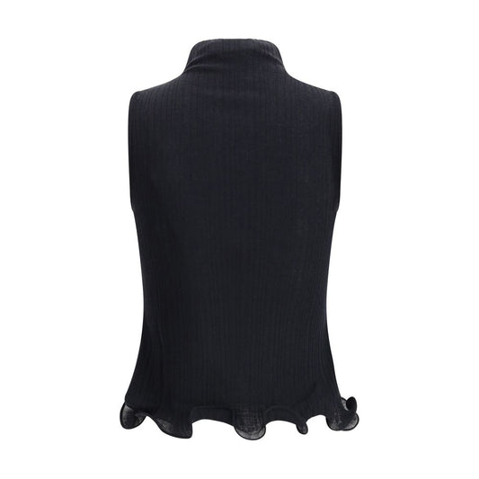 Black Wool Top